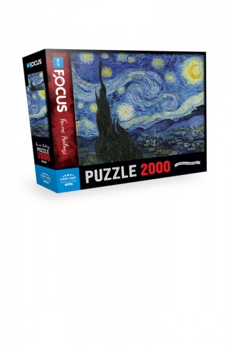 Blue Focus Yıldızlı Gece 2000 Parça Puzzle 8681176323401