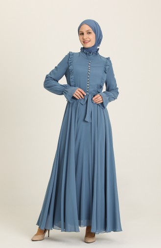 Habillé Hijab Bleu Bébé 13041