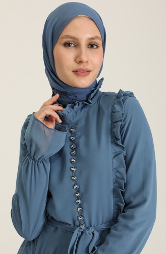 Habillé Hijab Bleu Bébé 13041