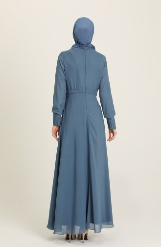 Robe Hijab Bleu Bébé 11878