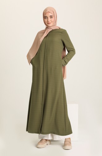 Dunkel Khaki Abayas 6848-14