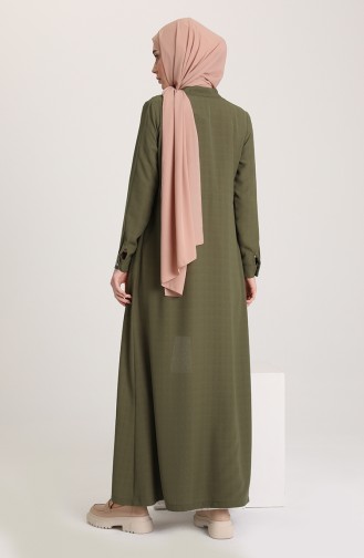 Dunkel Khaki Abayas 6848-14