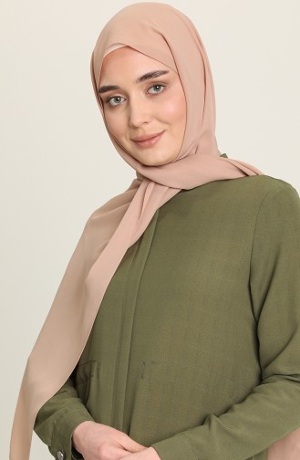 Abayas Khaki Foncé 6848-14