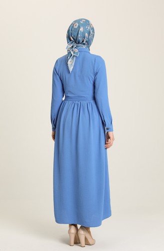 Blue İslamitische Jurk 5628-04