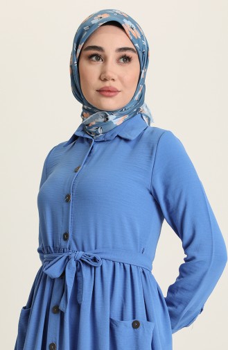Blue İslamitische Jurk 5628-04