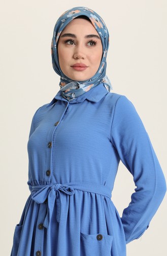 Robe Hijab Bleu 5628-04