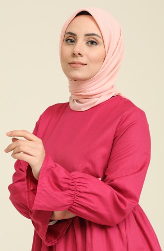Plum Hijab Dress 0709-03