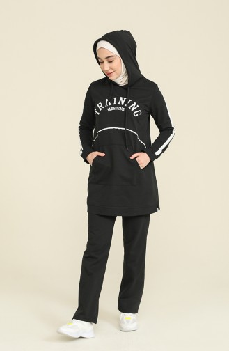 Black Tracksuit 7036-01