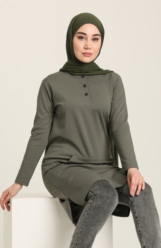 Sweatshirt Khaki 10376-06
