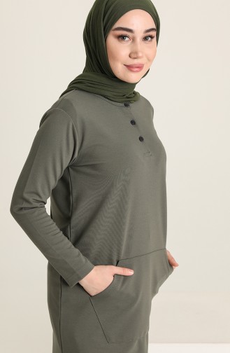 Sweatshirt Khaki 10376-06