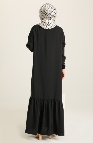 Black Hijab Dress 1111-01