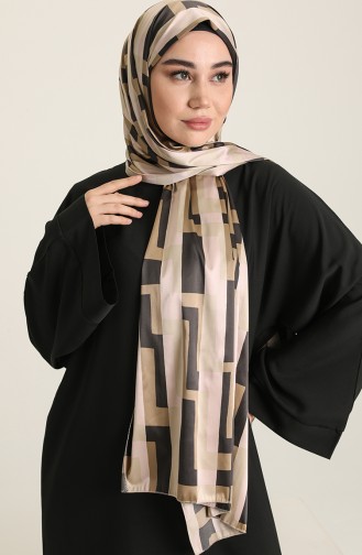 Schwarz Hijab Kleider 1112-01