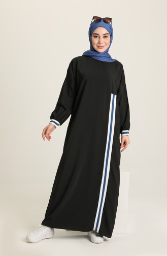 Black Hijab Dress 1114-01