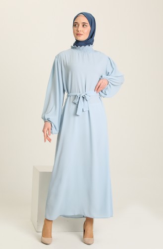فستان أزرق فاتح 3373-01