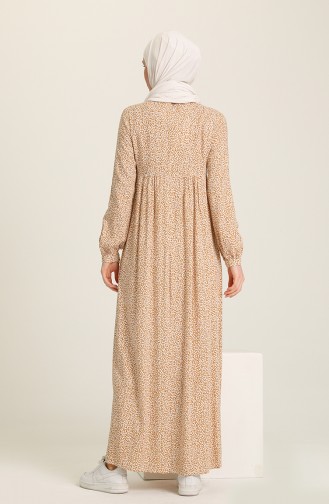 Robe Hijab Jaune 3374-03