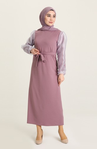 Dark Dusty Rose Hijab Dress 8003-07