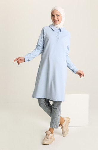 Polo Yaka Tunik 3026-16 Bebe Mavisi