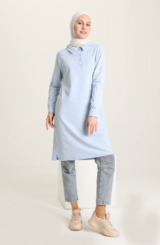 Polo Yaka Tunik 3026-16 Bebe Mavisi