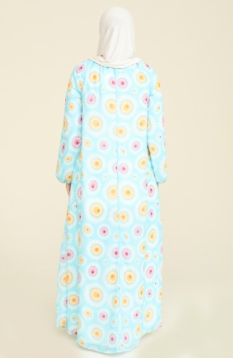 Robe Hijab Turquoise 7284-03