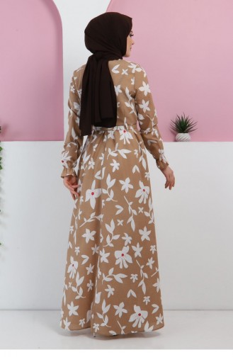 Mink Hijab Dress 10433.Vizon