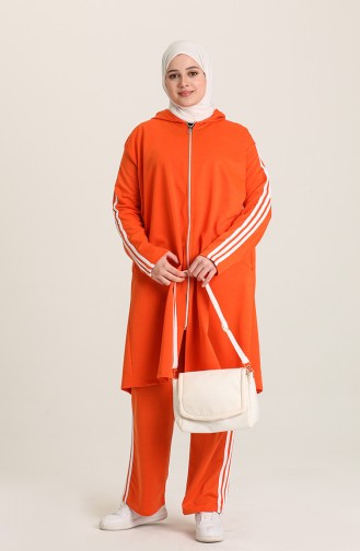 Brick Red Tracksuit 1018A-04