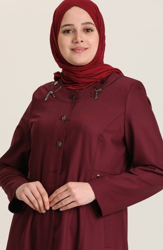 Claret Red Abaya 0418A-01