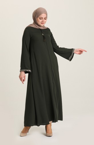 Khaki Abaya 5019-01