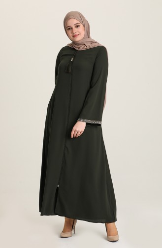 Khaki Abaya 5019-01