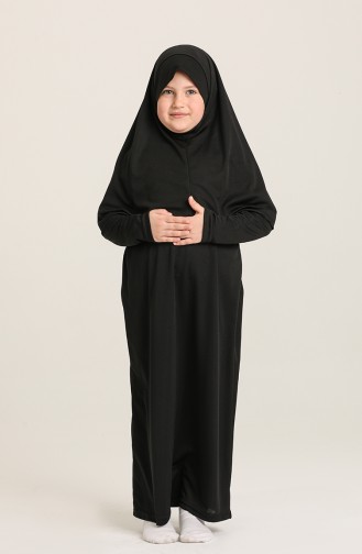 Robe de Prière Pour Enfant 1600-05 Noir 1600-05