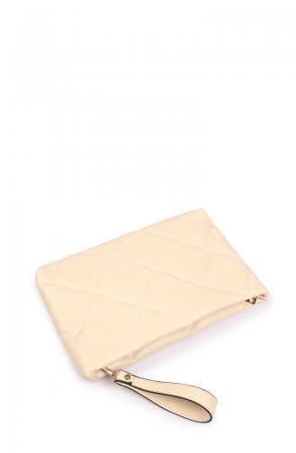 Beige Portfolio Handtasche 01Z-07