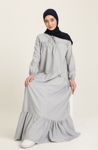 Robe de Tissu Naturel 7298-01 Gris 7298-01