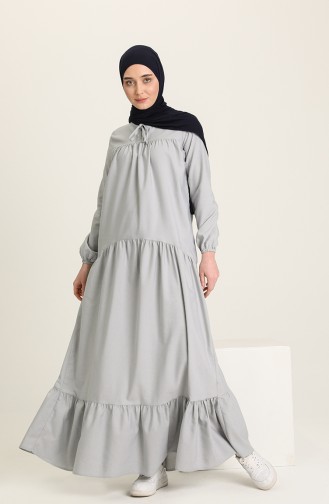 Robe de Tissu Naturel 7298-01 Gris 7298-01