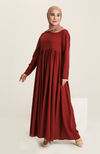 فستان أحمر كلاريت 0404-02
