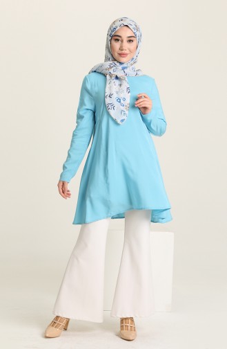 Turquoise Tuniek 7043-02