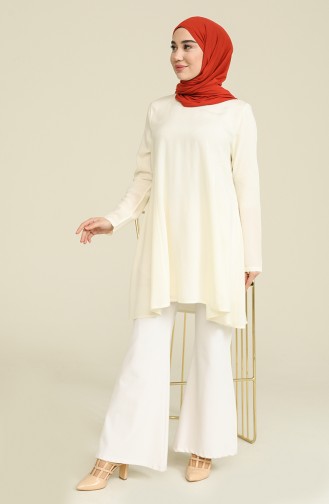 Cream Tuniek 7043-03