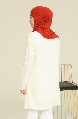 Cream Tuniek 7043-03