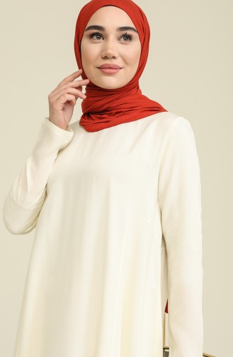 Cream Tuniek 7043-03