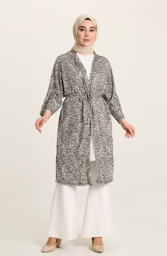 Kimono Couleur Brun 10459B-01