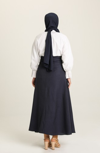 Navy Blue Skirt 2523-01
