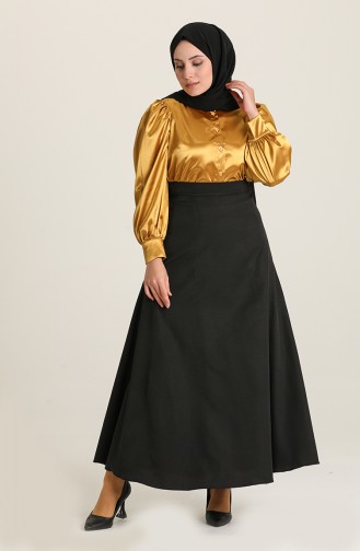 Zippered Skirt 2523-05 Black 2523-05