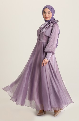 Lilac İslamitische Avondjurk 52828-01