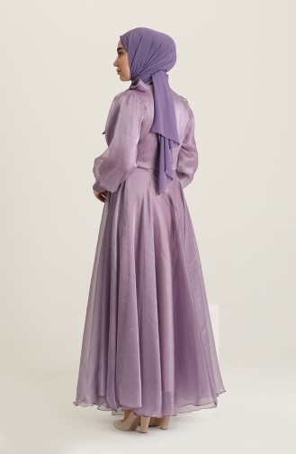 Violet Hijab Evening Dress 52828-01