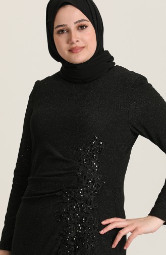 فساتين سهرة بتصميم اسلامي أسود 0001-01