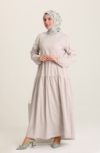 Robe Hijab Gris clair 1761-07