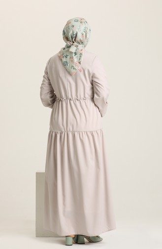 Robe Hijab Gris clair 1761-07
