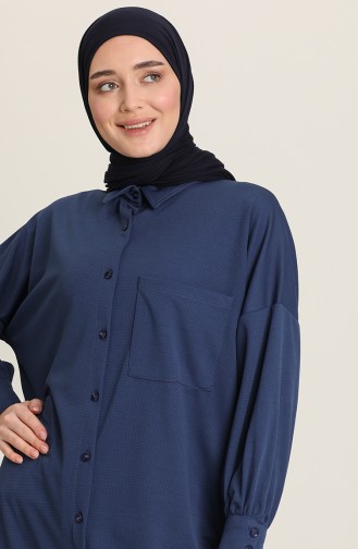 Cepli Salaş Tunik 2218-06 İndigo