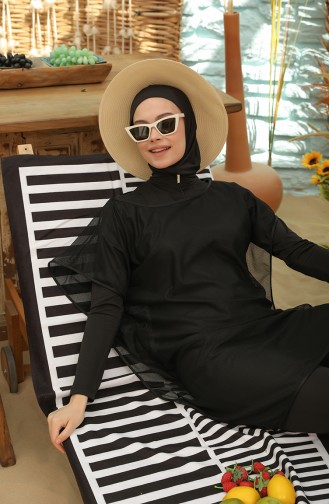 Maillot de Bain Hijab Noir 22641-01