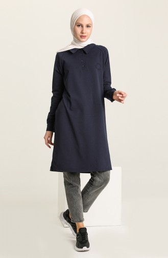 Dunkelblau Tunikas 3026-03