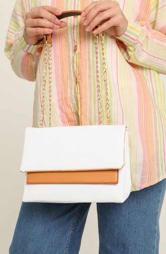 White Shoulder Bags 3570-10