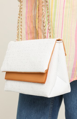 White Shoulder Bags 3570-10